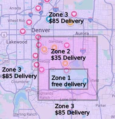 Delivery Zone Map